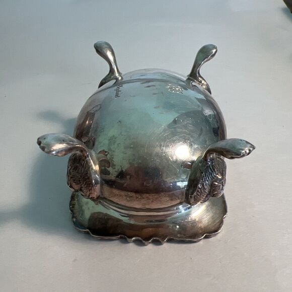 Silver Plated Salt Cellar England Mark S over M Mark Vintage - Picture 11 of 12